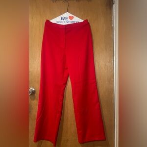 H&M Red Wide Leg Pant